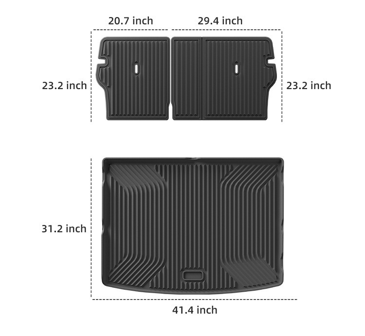 Suitable for 2025 Kia Ev3 Car Floor Mats, Special Tpe Floor Mats, Trunk Mats, Cross-Border Supply
