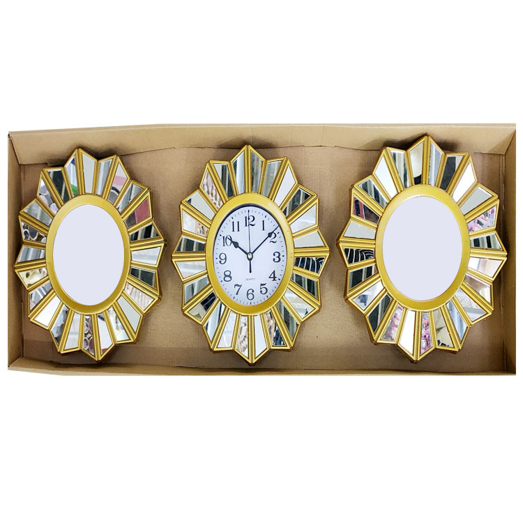 Reloj de pared nórdico para sala, reloj doméstico de fondo de sofá, diseño moderno simple/arte abstracto, reloj de pared triple