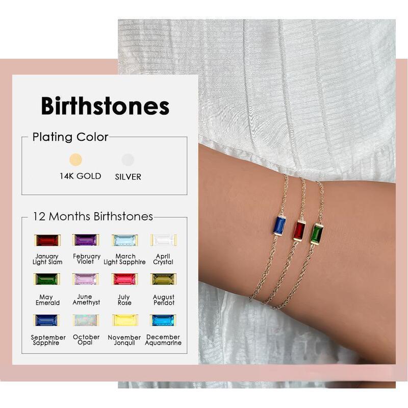 St.delan French Square Exquisite Joker Color Zirconium Titanium Steel Fashion Commuting Dopamine Niche Bracelet