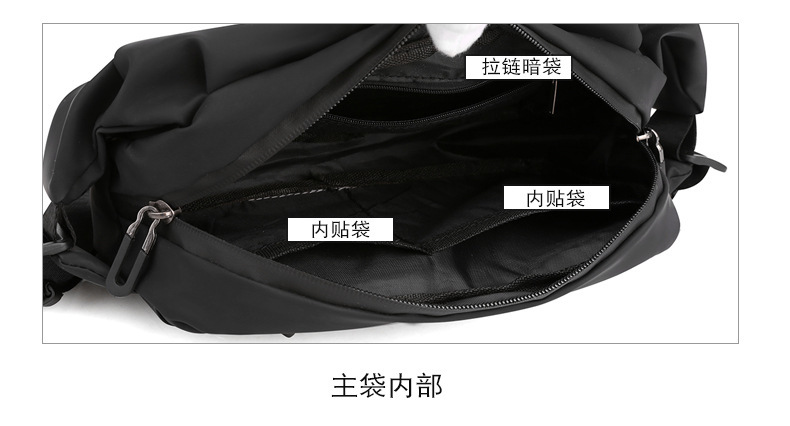 New cross-border men's waist bag, outdoor sports mobile phone bag, multi-functional large-capacity chest bag, casual single-shoulder crossbody bag undefined