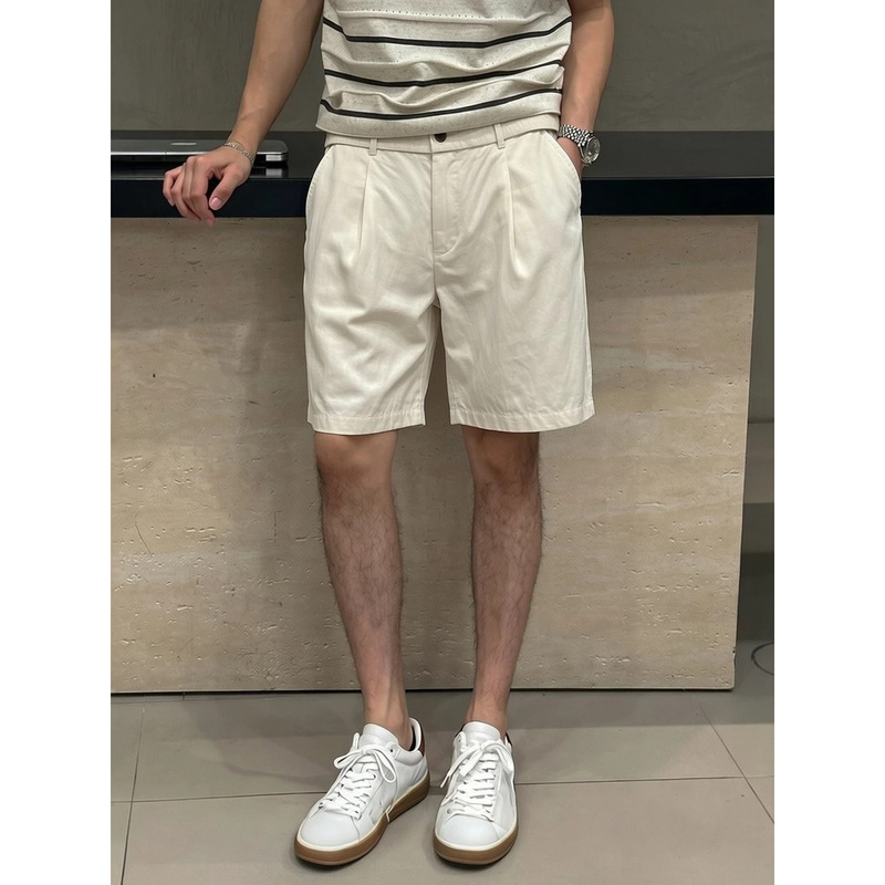 New Row Style Simple and Comfortable Breathable Natural Linen Bermuda Casual Slimming Leg-Slimming Versatile Suit Shorts New Row Style Simple and Comfortable Breathable Natural Linen Bermuda Casual Slimming Leg-Slimming Versatile Suit Shorts