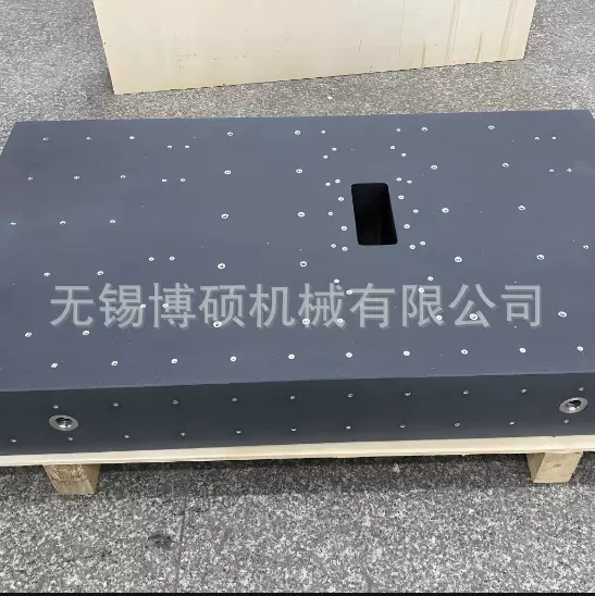 打孔大理石平台按图要求加工打孔镶套床身导轨平台检测大理石平板