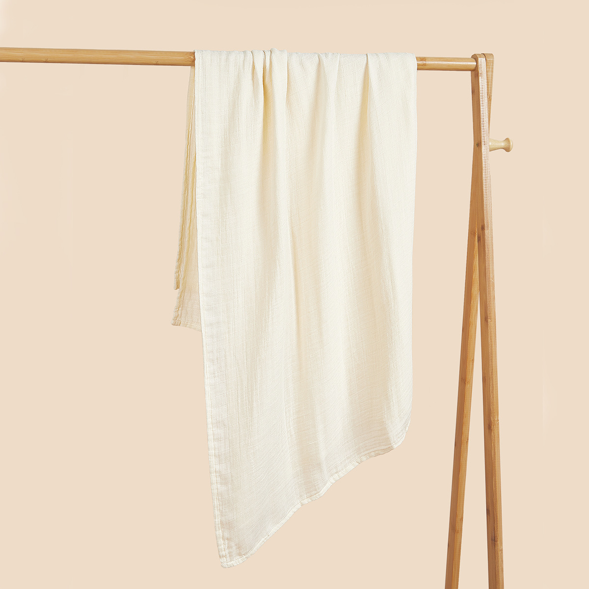 Toalla teñida de algodón de bambú toalla lisa de gasa de doble capa Toalla de baño de color sólido cochecito manta Amazon transfronterizo INS Venta caliente