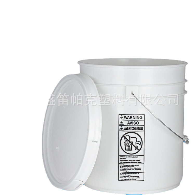 直身5GAL美式塑料桶HDPE5料桶硅胶B组份胶桶
