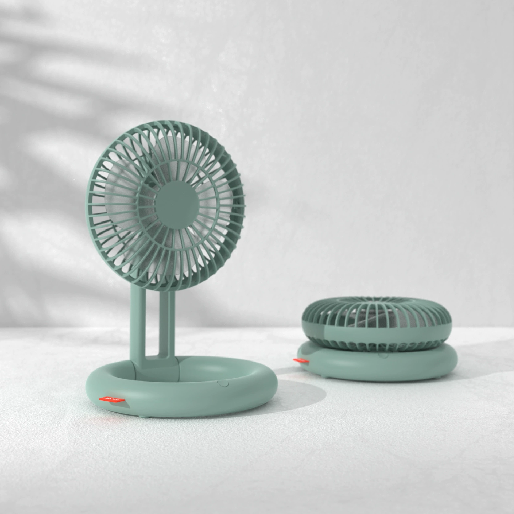 Дрожащий небольшой складной настольный вентилятор с уплотнительным кольцом, подвижный Телескопический Настольный беспроводной USB-вентилятор, съемный портативный