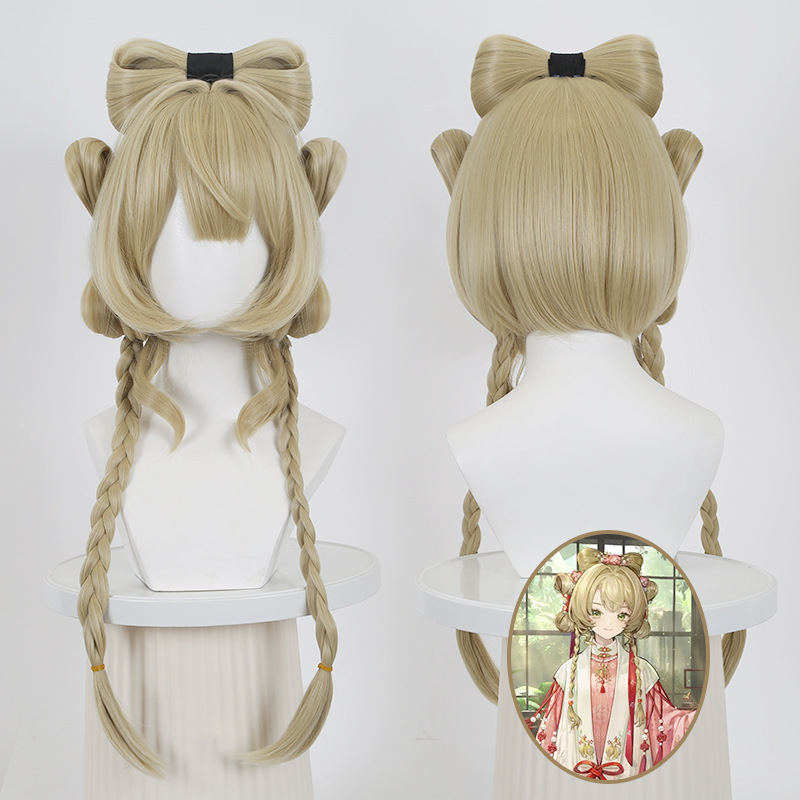 Cardamom Return to the Future 1999 Sufby Cos Wig Simulated Scalp Top Split Hairpin Butterfly Wig