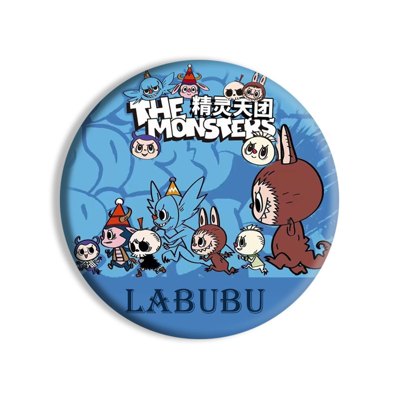 labubu かわいい漫画アニメーション周辺クリエイティブキャラクターバッジ|undefined