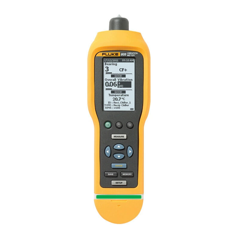 Детектор вибрации Fluke F805FC, сейсмограф интенсивности вибрации FLUKE 805 FC, измеритель интенсивности вибрации
