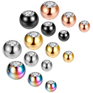 Amazon jewelry accessories diamond ball piercing lip nail eyebrow nail nose nail replacement ball