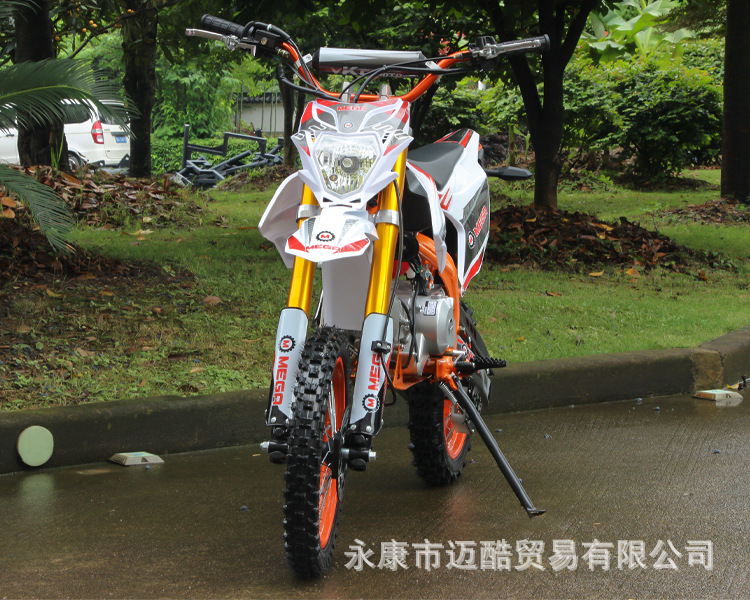 Motorcycle 125Cc Off-Road Mountain Bike, Mid-High Performance Competition Bike, Off-Road Two-Wheeled Racing Fuel-Powered Adult Bike 14-12