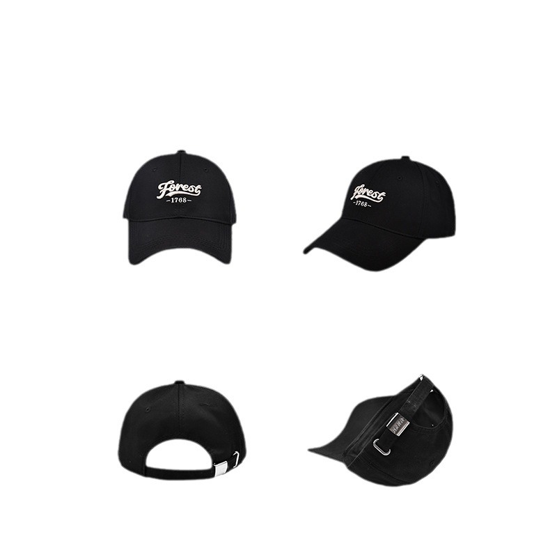 Gran gorra de béisbol bordada coreana para mujeres, cara redonda adecuada beige versátil, bordado amplio para mostrar la cara, gorra de lengua de pato