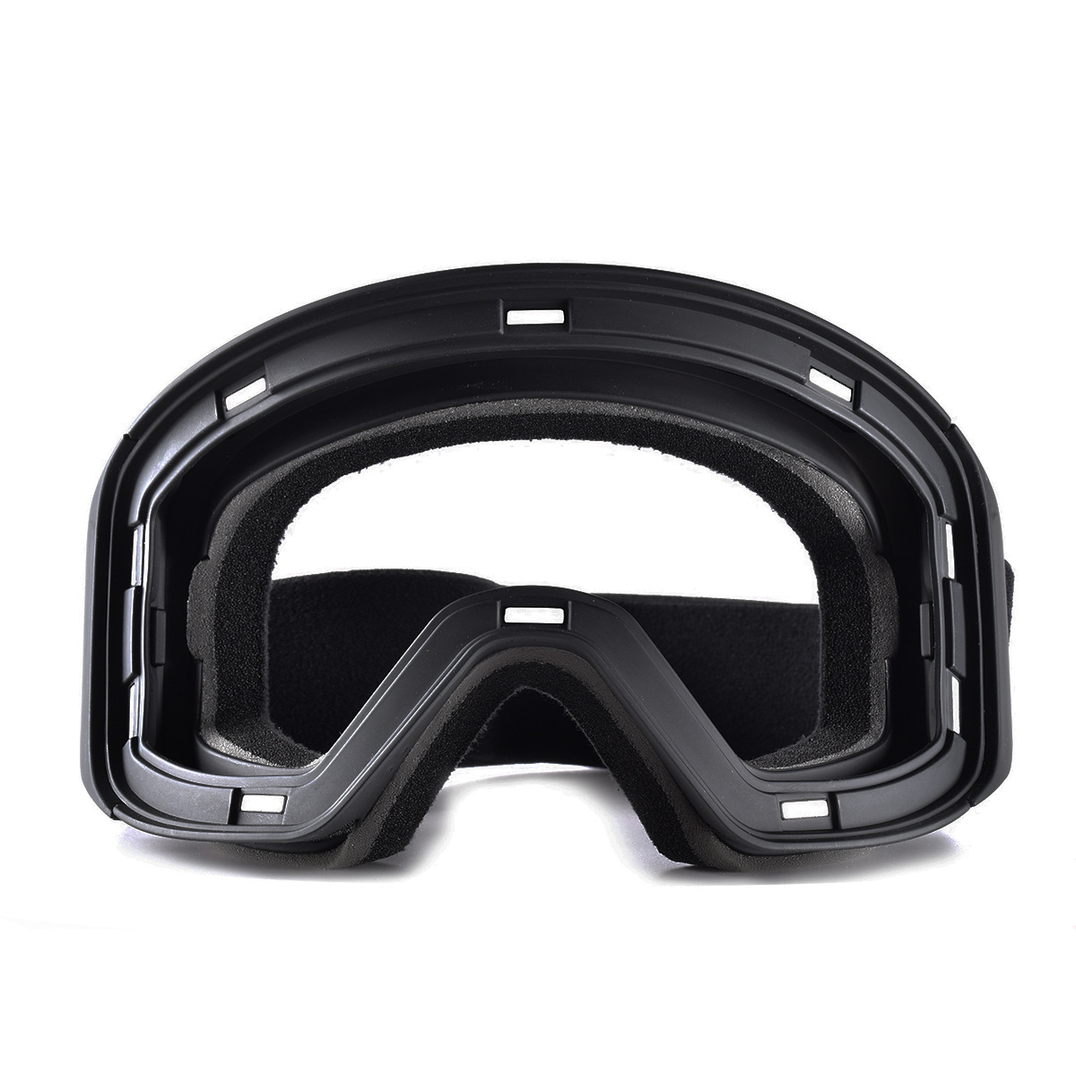 Outdoor ski Bezel-less lightweight design with three layers of sponge anti-fog and anti-UV goggles_voghion.com