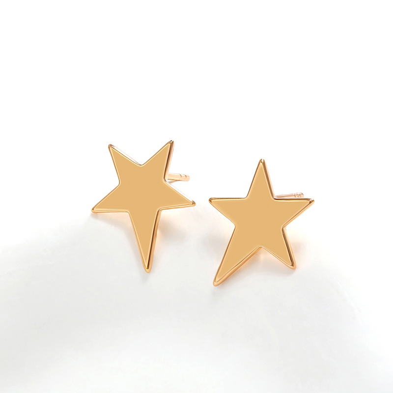 Pendientes de aleación simples y únicos de Xuping Jewelry para mujer, pendientes de estrella elegantes y de alta gama, joyería al por mayor.