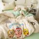 Class A ins bedding cotton four-piece quilt cover cotton quilt cover three-piece set for student dormitory
