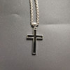 Retro necklace suitable for men and women hip-hop style, black pendant, jewelry, Japanese and Korean, punk style