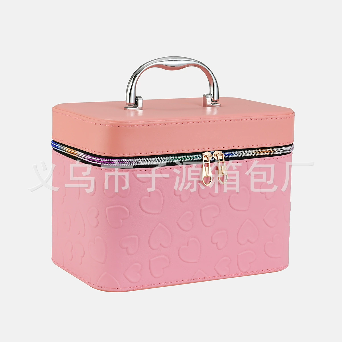 Capacious cosmetic bag, brand high quality universal mirror, portable handheld storage system, high-quality style, with handy hand