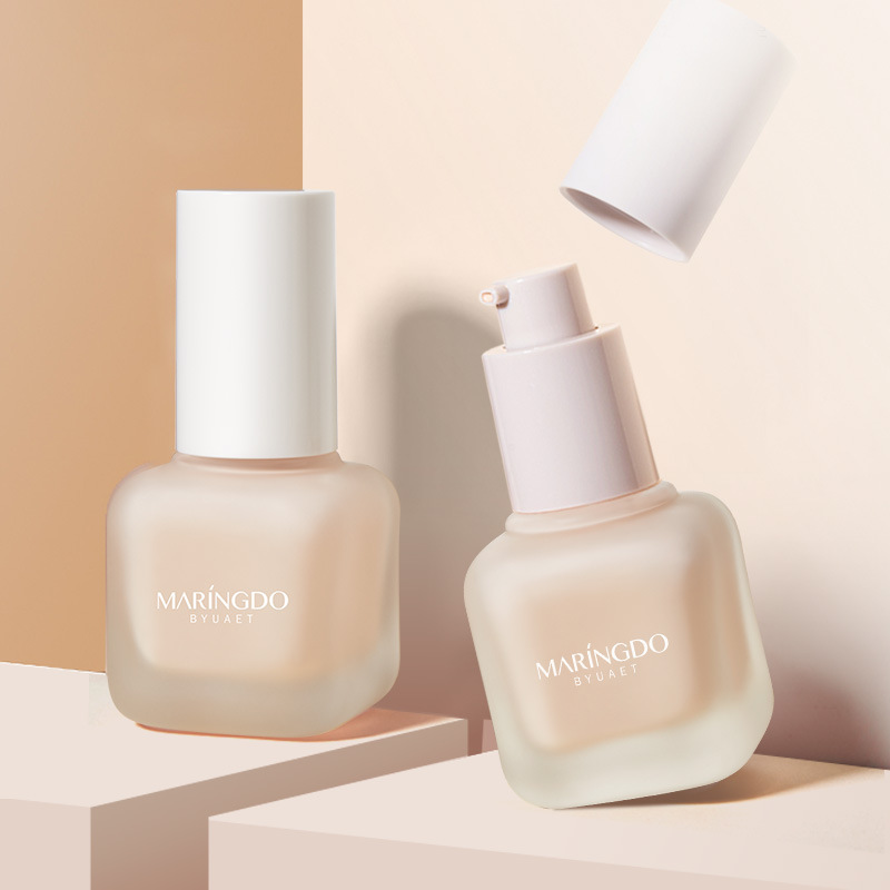 Silinsa Silk Watery Liquid Foundation Oil Control Lightweight Breathable Foundation Concealer Modify Acne Marks Beauty Egg BB Cream