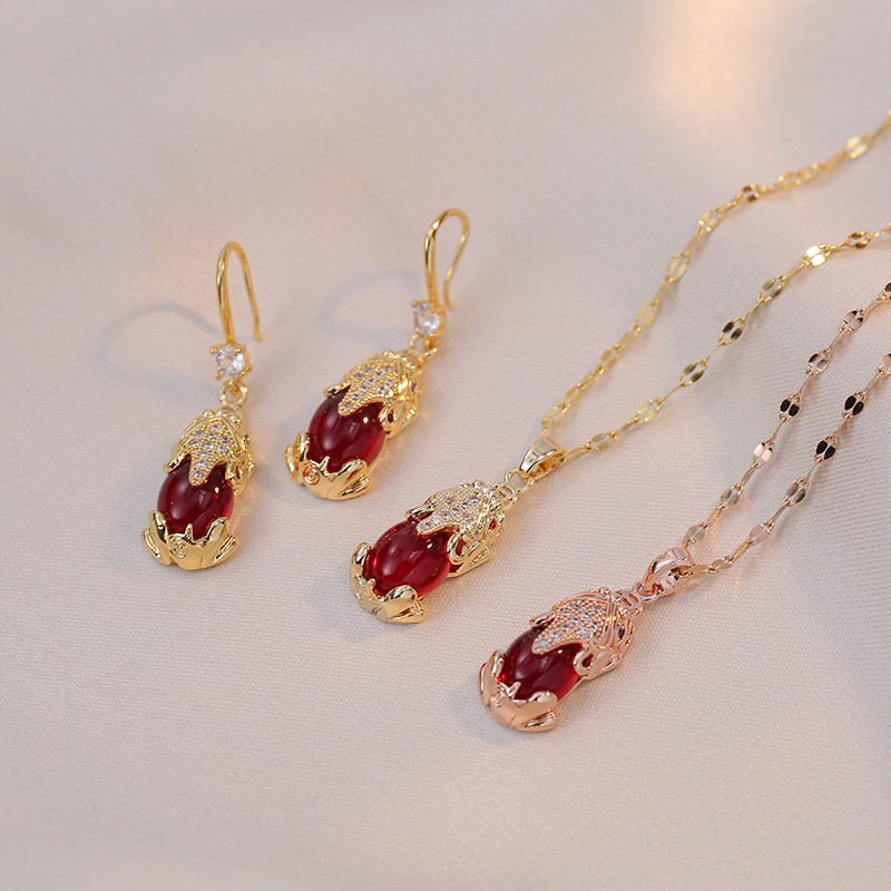 Xiupi Necklace, Female Ins, Lucky Transfer, Colorless, Luxury, Fashion, Net Red Collar Chain, Plating with True Gold Short Neck Chain_voghion.com
