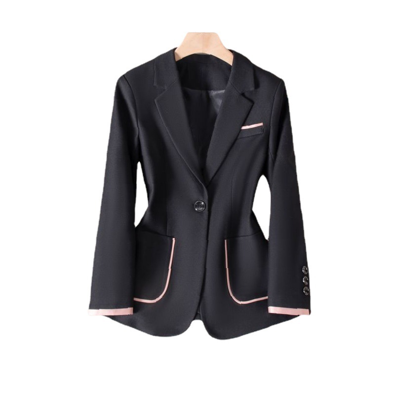 Dámske oblečenie Temperamentný oblekový sako, štíhle formálne profesionálne topy, luxusný ležérny dámsky oblek_voghion.com