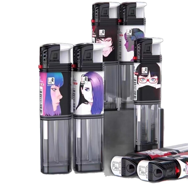 ノーマンノーブル 正規品 NBM-X11L 透明 使い捨て プラスチック 電子直火ライター 業者 スーパーマーケット ライター|undefined