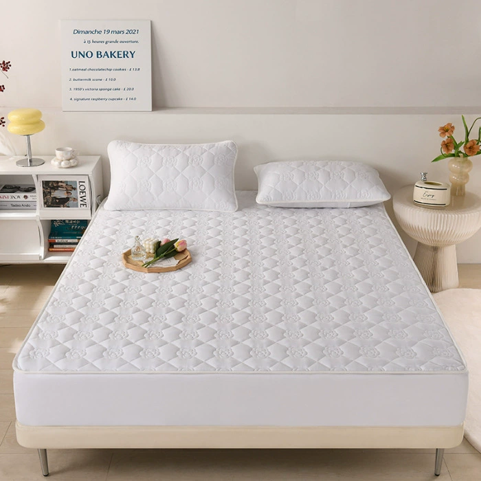 Quilted Waterproof Mattress Protector Sheet, Double/200–220 cm, Pillowcase Option, Soft