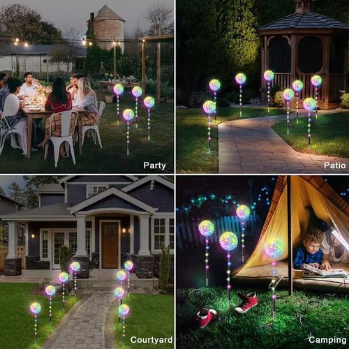厂家批发LED太阳能灯花园庭院装饰灯草坪灯花园蒲公英小夜灯彩灯