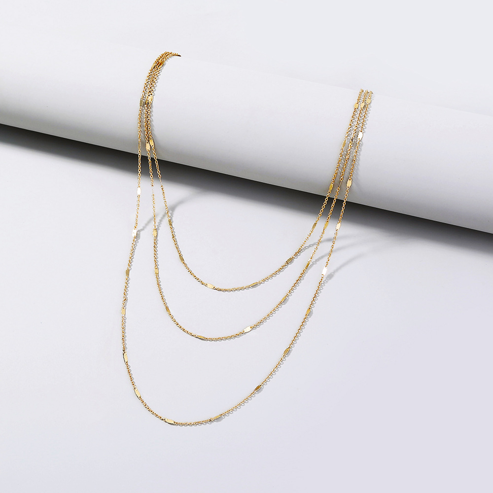 2021 Simple Multi-layer Necklace Female Fashion Necklace display picture 5