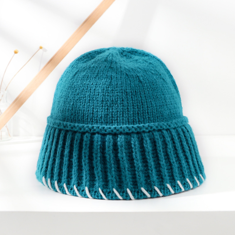 バケットハット 飾り編み目バケットハット