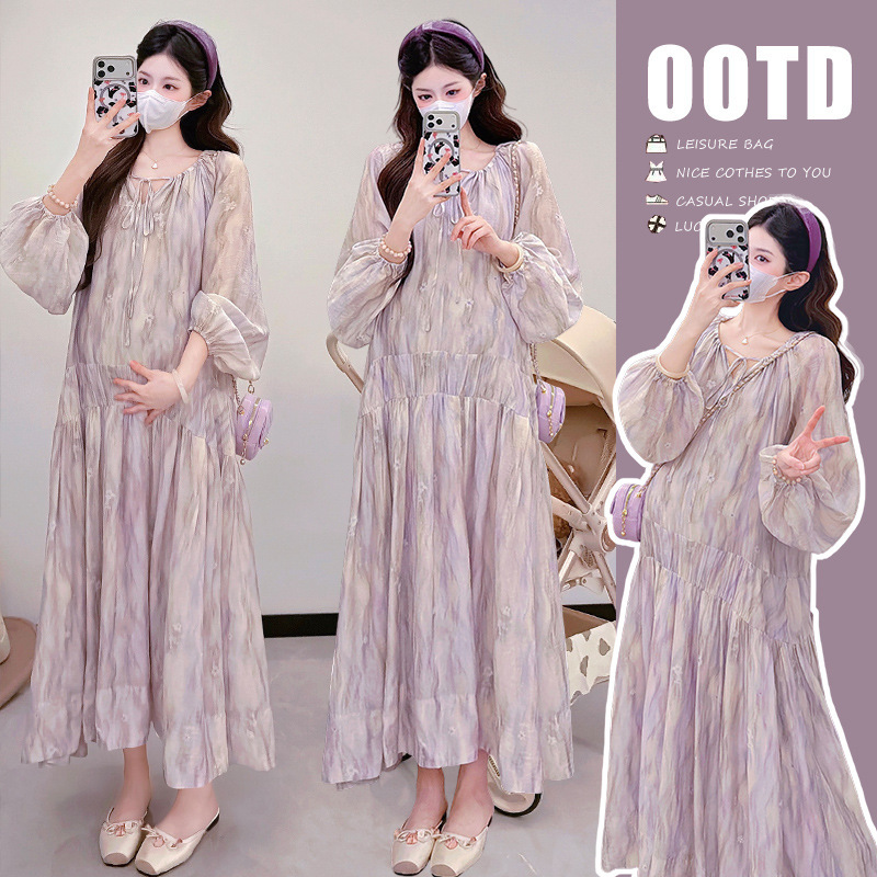 New Arrivals: 2026 Spring New Maternity Wear, French Romantic Style, Plus-Size Loose Mid-Length Slimming Dress New Arrivals: 2026 Spring New Maternity Wear, French Romantic Style, Plus-Size Loose Mid-Length Slimming Dress