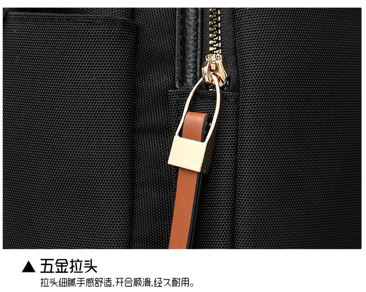 2025 Neuer modischer Nylon-Rucksack für Damen, koreanischer Stil, lässig, Business, Pendler, einfach, vielseitig kombinierbar, Schulrucksack