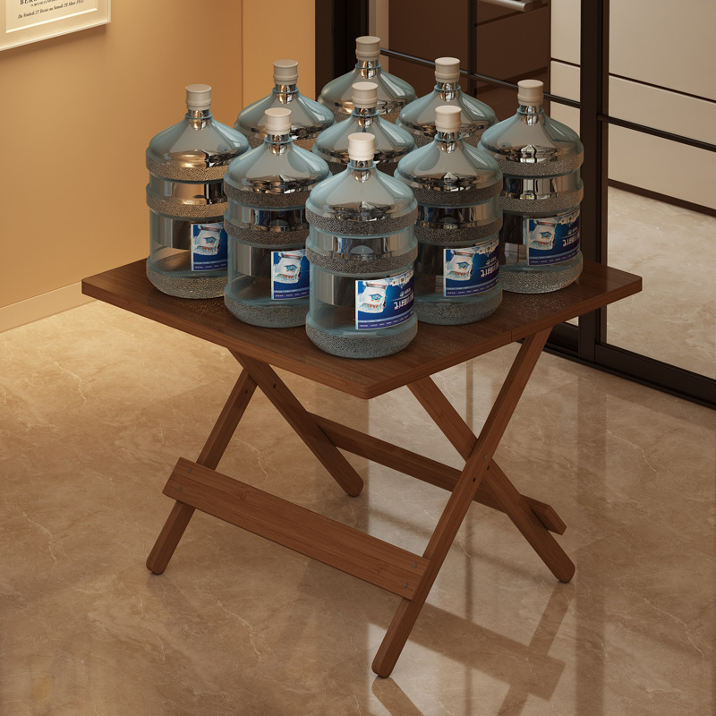 Mesa plegable, mesa de comedor doméstica, tabla de alquiler, mesa cuadrada de escritura de casa pequeña, mesa cuadrada