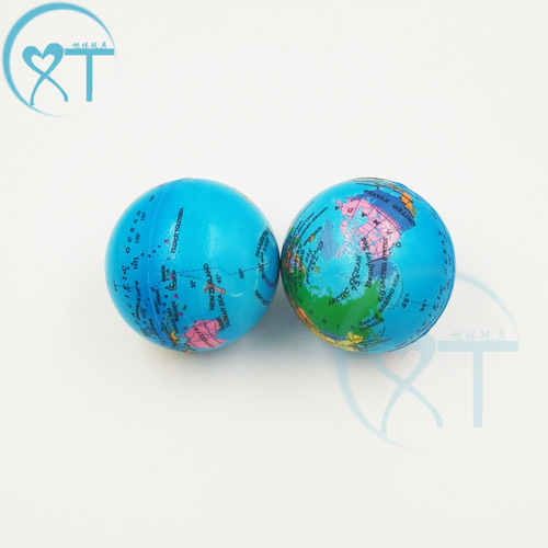Cross-border manufacturer children's sports toys pressure ball pu foam sponge elastic ball 6.3cm PU globe vent