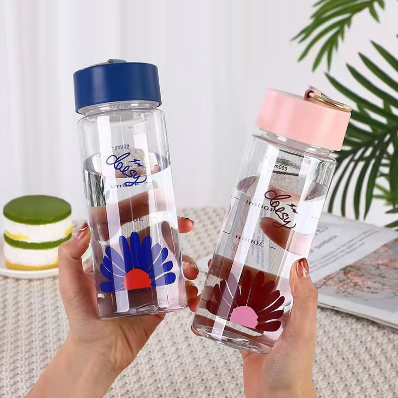 Nuevo futong gradiente de plástico portátil taza de agua estudiante al aire libre fitness taza boca taza regalo taza de agua