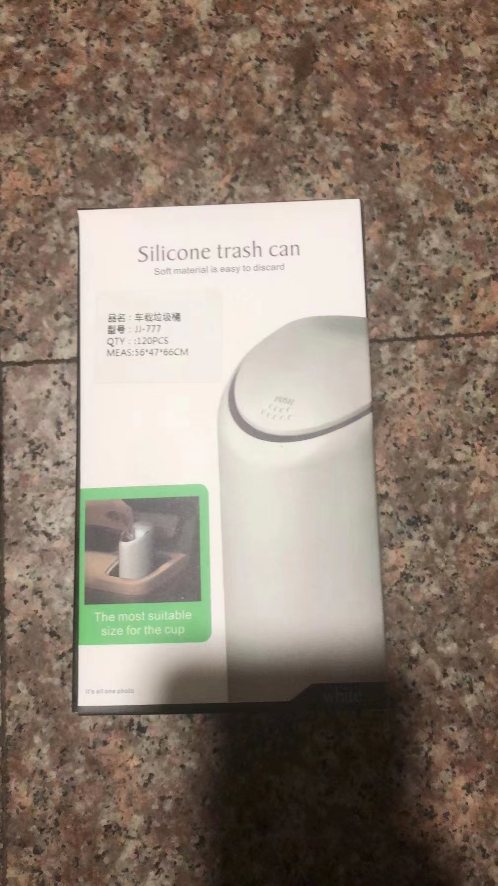 Mini Car Trash Can Silicone Water Cup Holder Removable Washable Trash Can