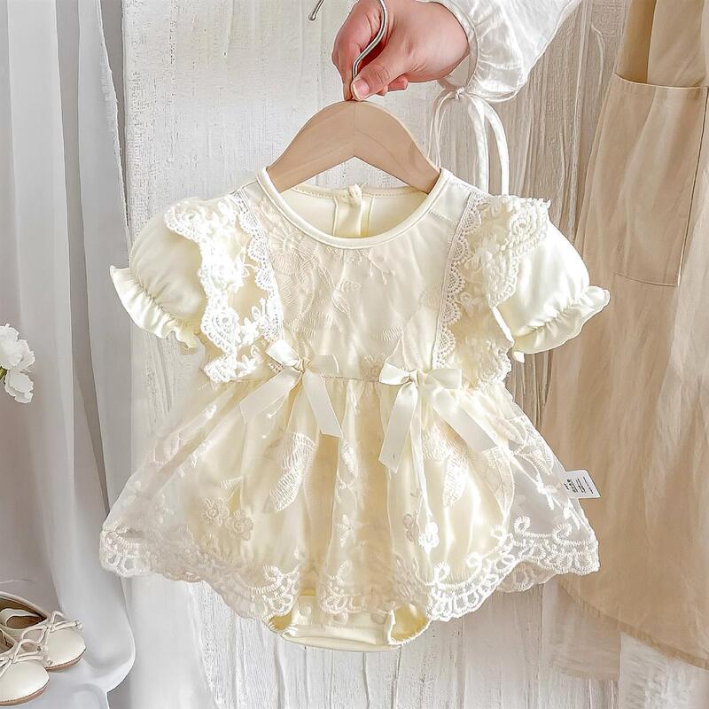ベビー服、夏用レーススカート、満月服、ベビー服、生後100日のおしゃれなプリンセスドレス|undefined