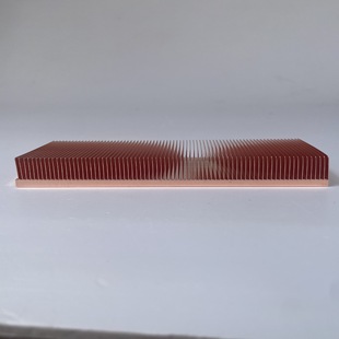 High-power copper shovel fin production and processing copper 150*50*15mm radiator export processing