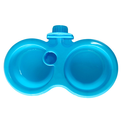 Pet food bowl hanging bowl pet bowl plastic hanging cage pet bowl double bowl dog bowl cat bowl plastic bowl