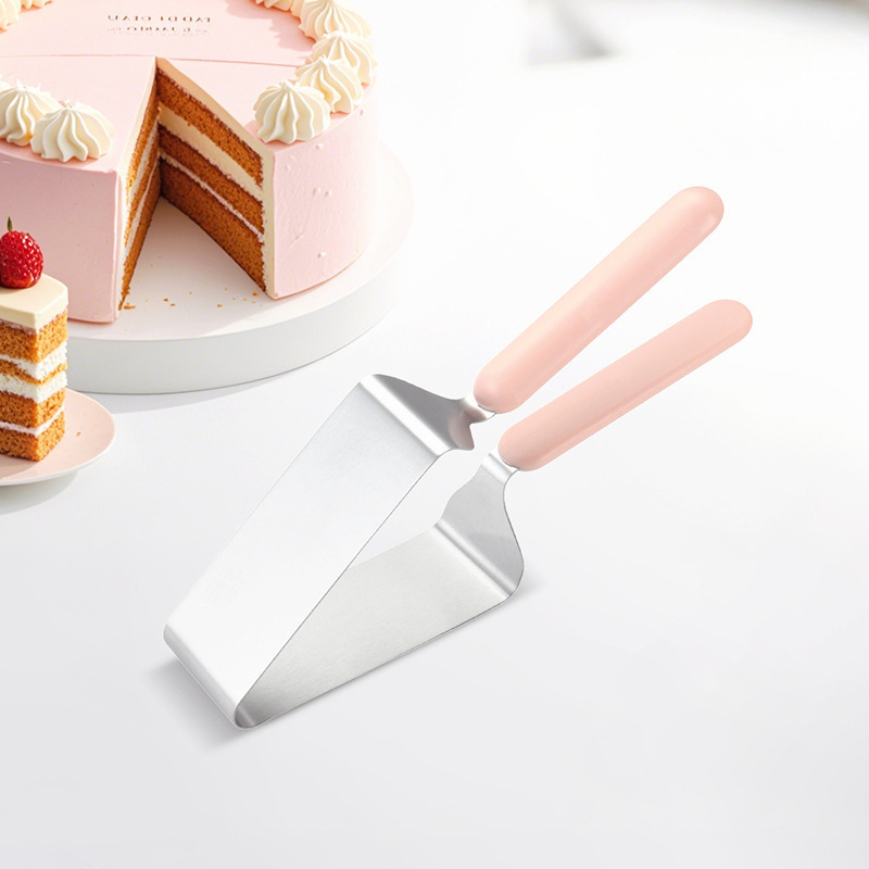Stainless Steel Triangular Cake Cutter Divider Cake Spatula Baking Tool Portable for Home Use