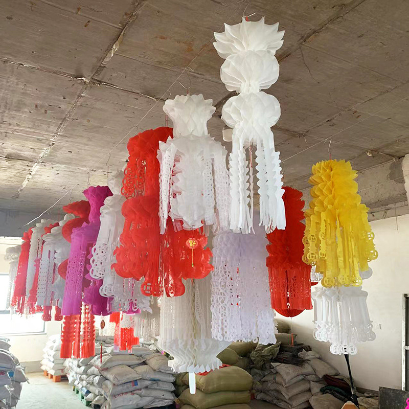 塑纸清明节灯笼挂青