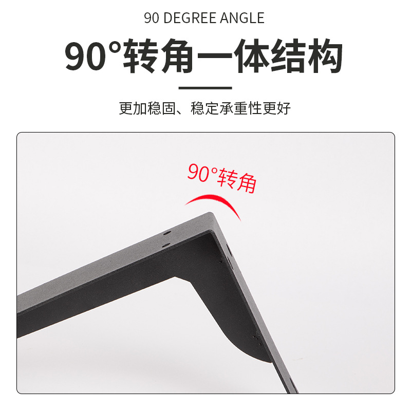 (2개) 두꺼운 삼각형 지원 프레임 TV 캐비닛 교수형 하중지지 저장 랙 벽 테이블 캐비닛 브래킷 라미나 플레이트 홀더