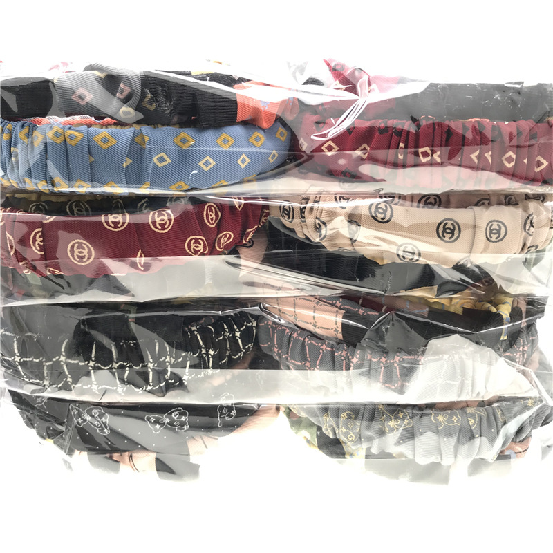 Nuevo estilo coreano tela Internet celebridad intestino grueso de tela ancha diadema cabeza hebilla dos yuanes tienda accesorios para el cabello headwear suministro