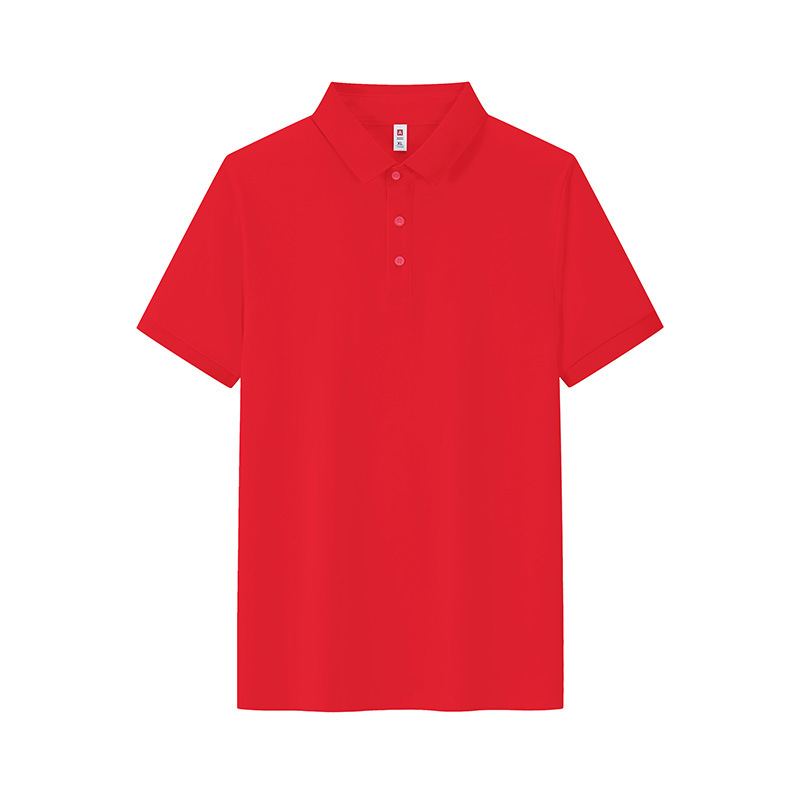 Business 7A antibacteriano Solo fresco antiarrugas color sólido solapa de manga corta ropa de trabajo camiseta de polo camisa POLO personalizada