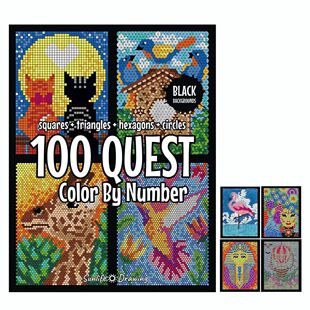 �羳�¿�100QUESTColorbyNumbersBook100QUEST������ɫ��