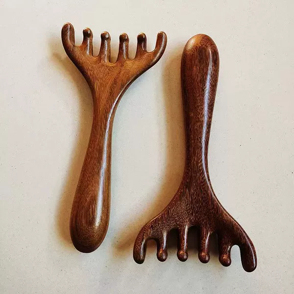 Pure sandalwood antlers massage comb