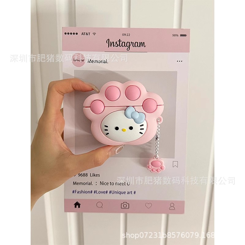 Tendencia creativa de dibujos animados airpodspro cubierta de auriculares Apple 1 / 2 / 3 generación auriculares Bluetooth silicona caída caja suave image 29