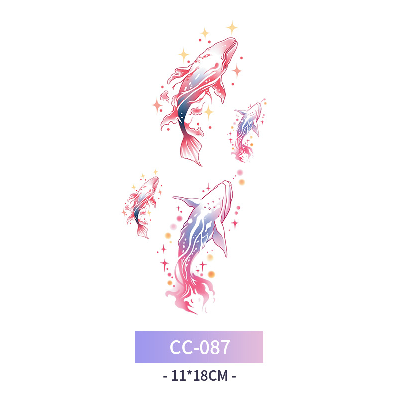 Transfronterizo en stock al por mayor de halloween colorido mariposa tatuaje pegatinas simulación sangrienta cicatriz pegatinas divertidas pegatinas impermeables