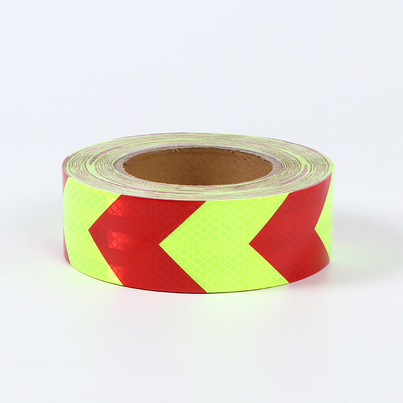 厂家直供箭头晶格反光贴夜间车身高亮反光贴车库警示专用反光胶带