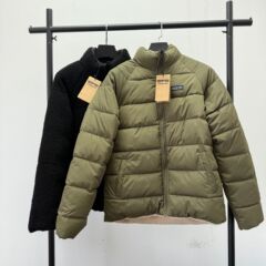 外贸批发2025冬季新款男士轻薄运动棉服 立领双面穿修身保暖棉衣