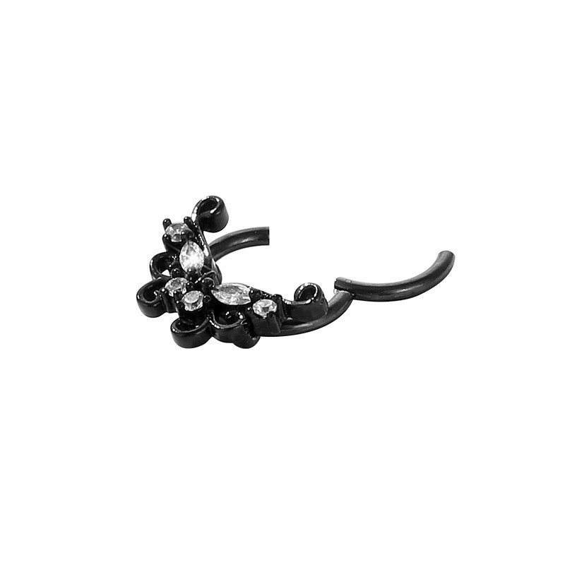 Piercing naso a farfalla in zircone e rame per donna_voghion.com
