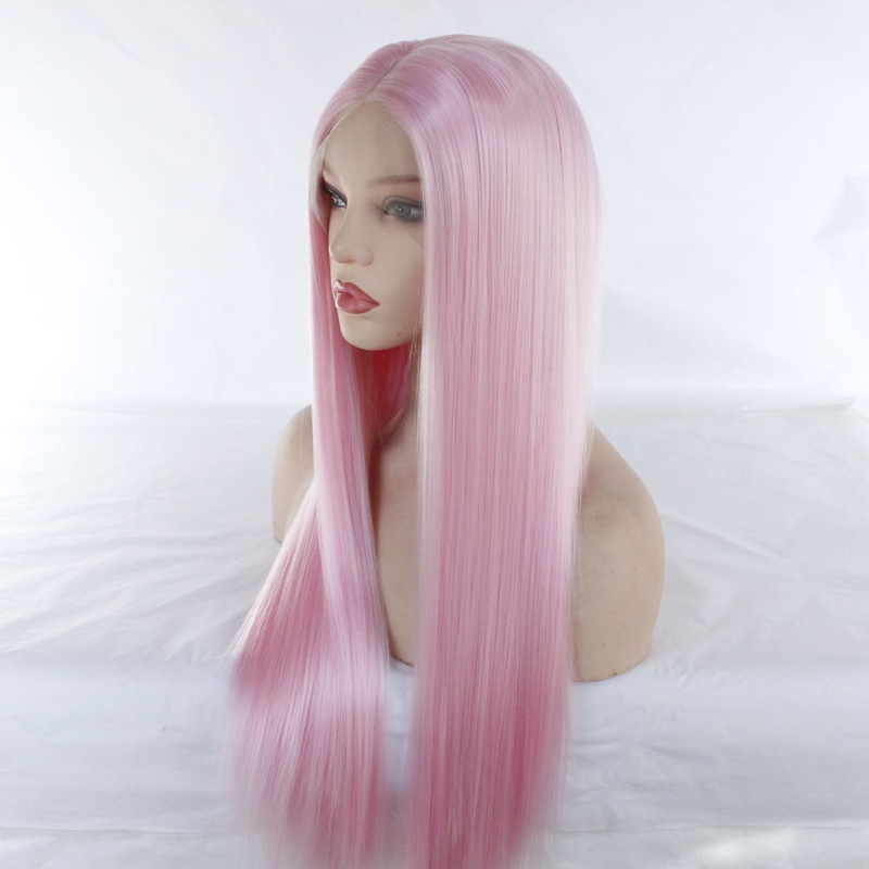 Pink Lace Front Full Wig for Women